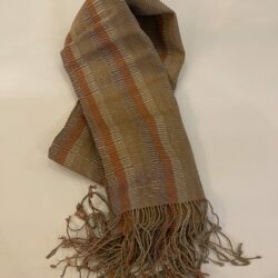 DEKIブータン産ストール23072Wild silk（野蚕） 70% COTTON 30%